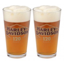 H-D 120Th Anniversary Pint Glass Set, Limited Edition