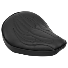 Flame Solo Seat Black Vinyl