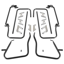 Saddlebag Guards Black/Chrome FLH/T14-Up