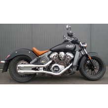 MCJ 2-2 Race Slip-Ons Scout21-Up Chrome